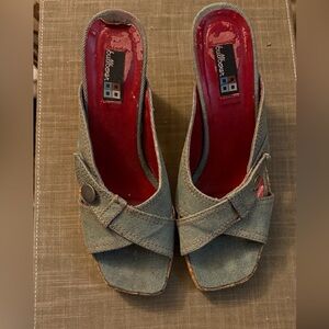 Bullboxer Denim Blue Mules